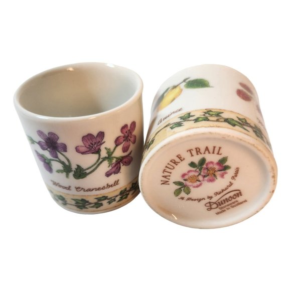 Dunoon Stoneware Nature Trail by Richard Partis Set of 2 Votive Holders Scotland - Picture 7 of 8